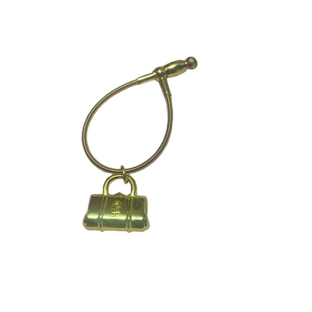 Roberta Di Camerino Gold Purse Charm Keychain